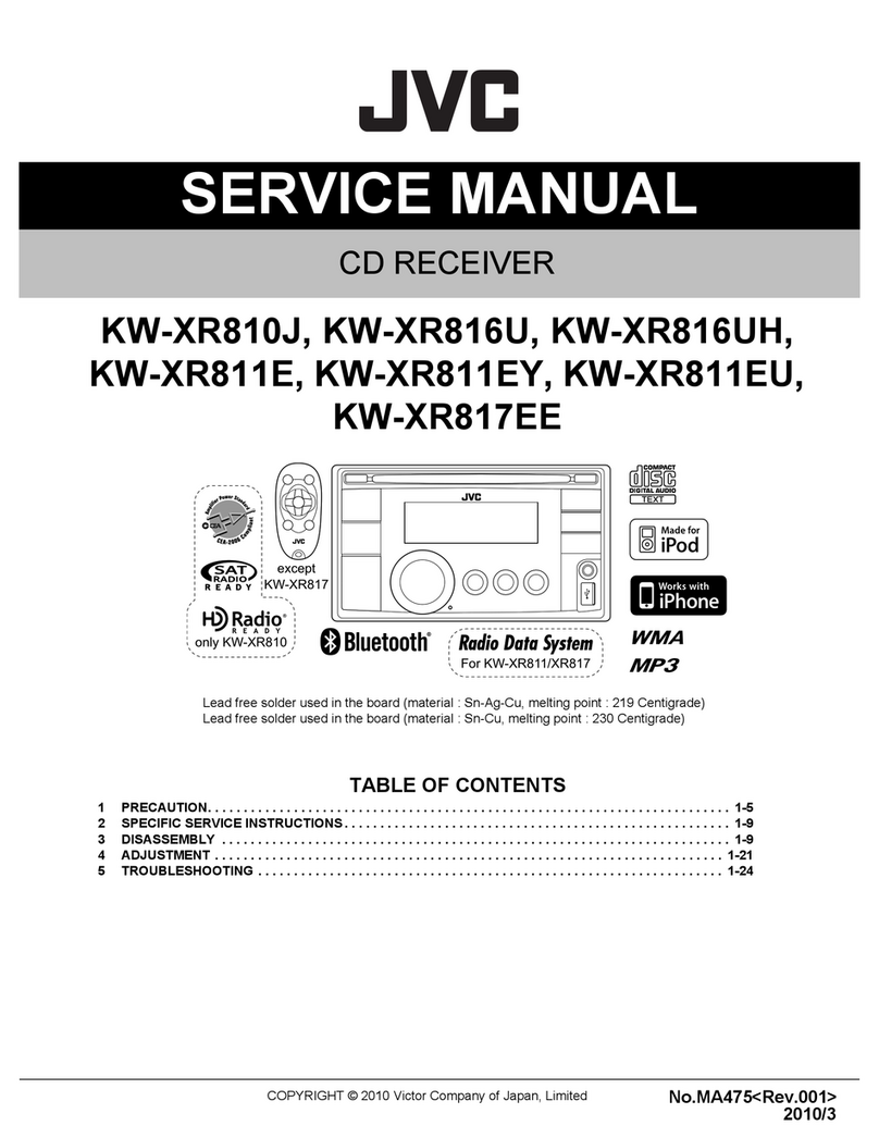 JVC KW-XG701E Service manual