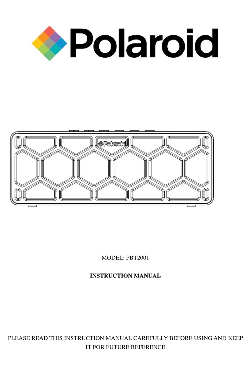 Polaroid PBT2001 User manual Polaroid PBT2001 User manual