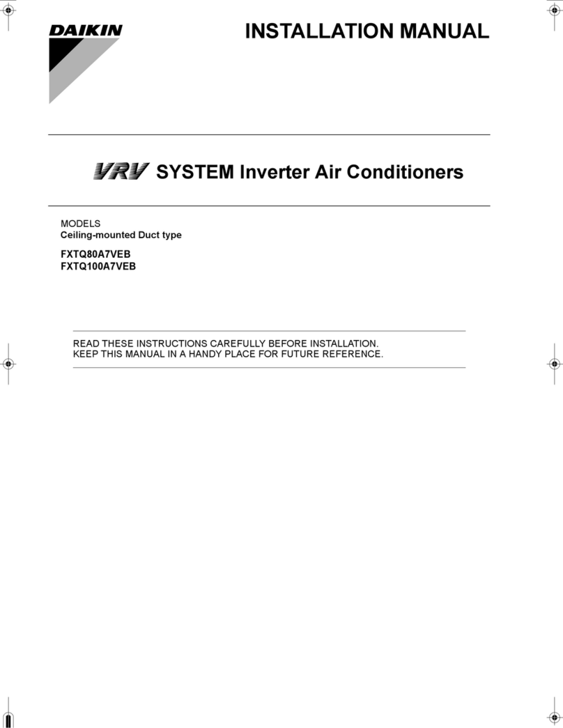 Daikin FXTQ80A7VEB installation manual