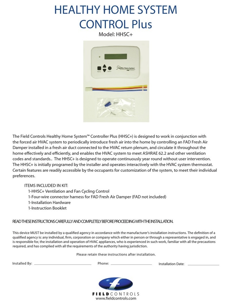 Field Controls HHSC+ user manual