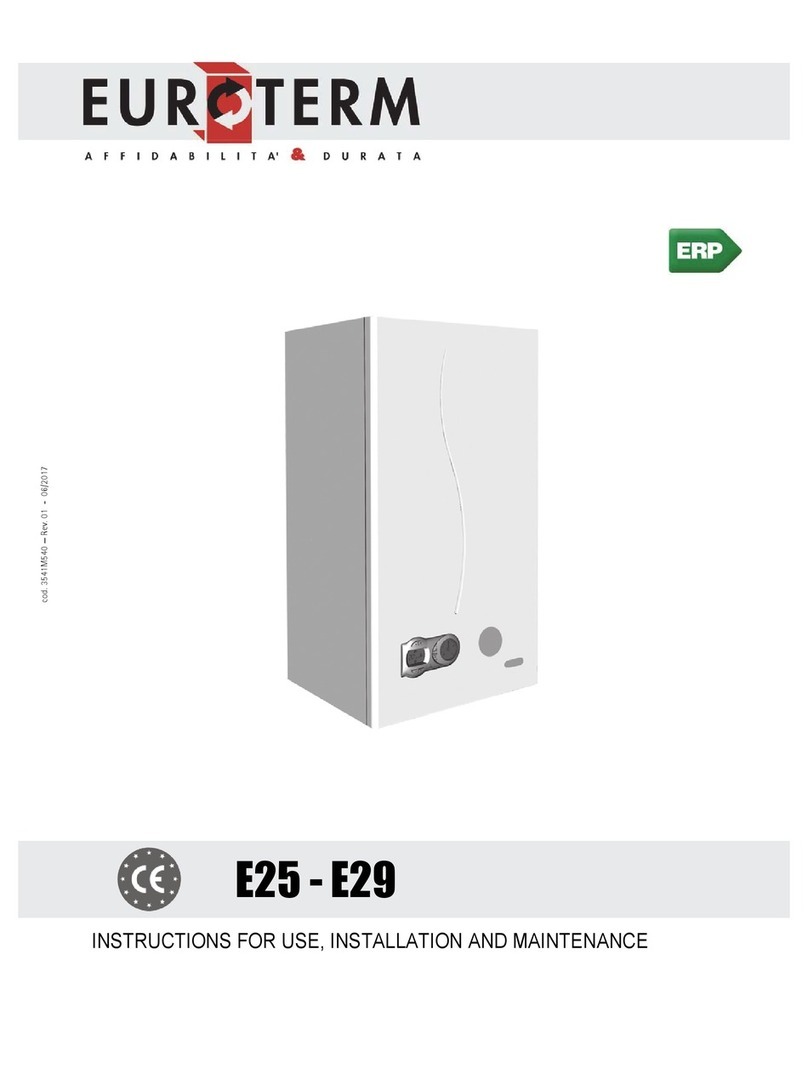 Euroterm E25 Instructions for use, installation & maintenance
