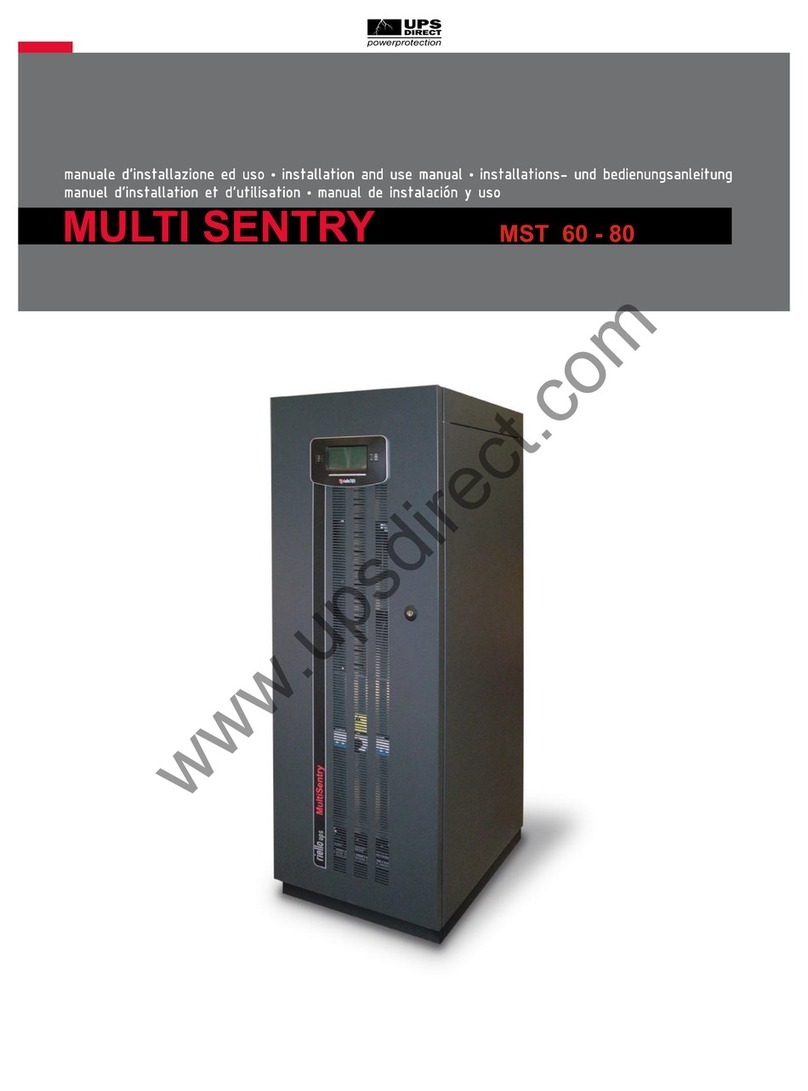 UPS Direct Multi Sentry MST 80 Installation and use manual