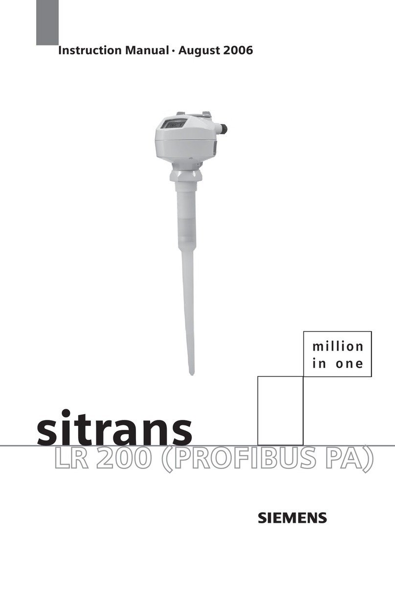 Siemens Sitrans LR200 instruction manual