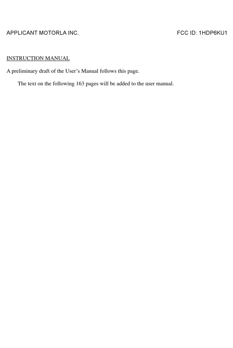 Motorola P6KU1 instruction manual