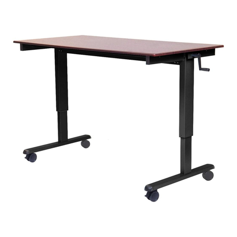 Luxor Stand Up Crank Flat Top Desk User manual Luxor Stand Up Crank Flat Top Desk User manual