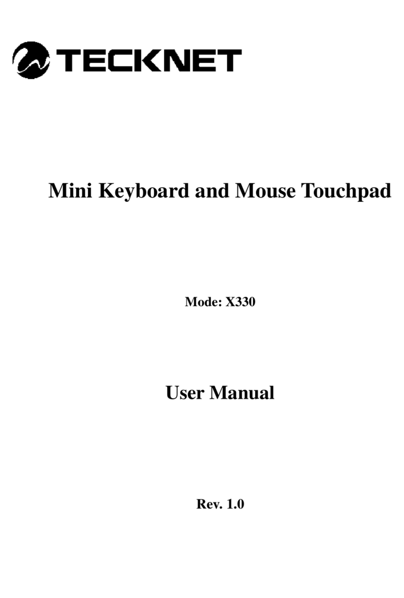 Tecknet X330 User manual