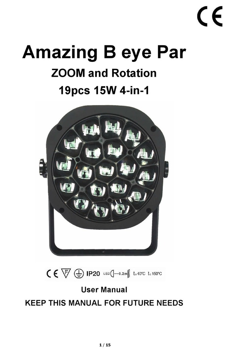 EHongLight Amazing B eye Par user manual