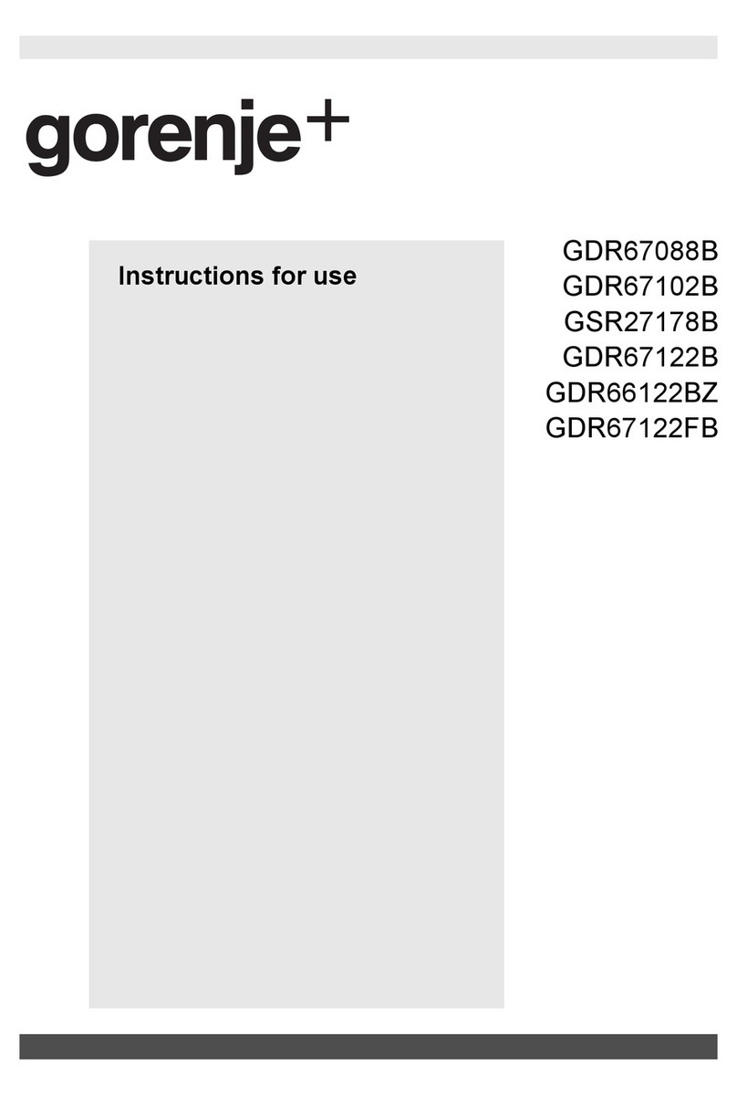 Gorenje Plus GDR67088B Instructions for use