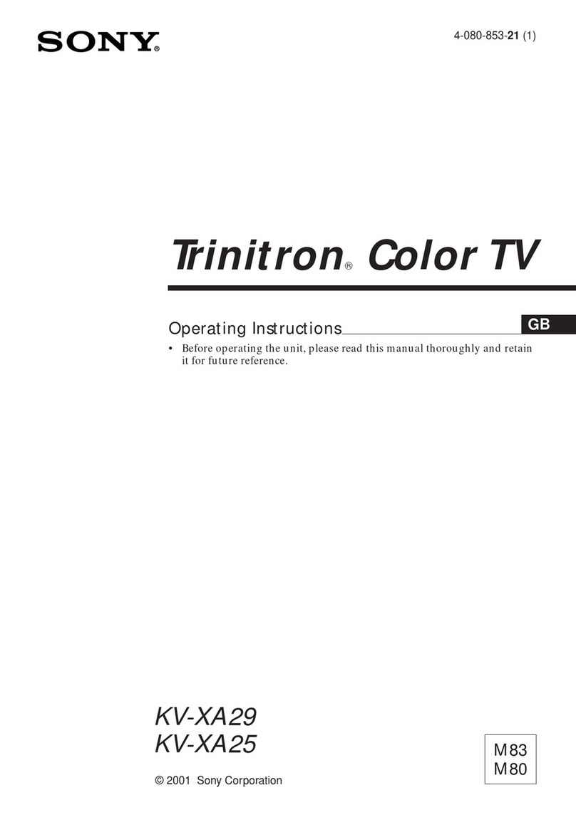 Sony Trinitron KV-XA29 User manual