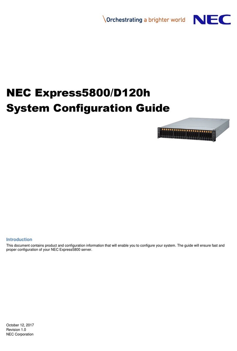 NEC Express5800/D120h User manual