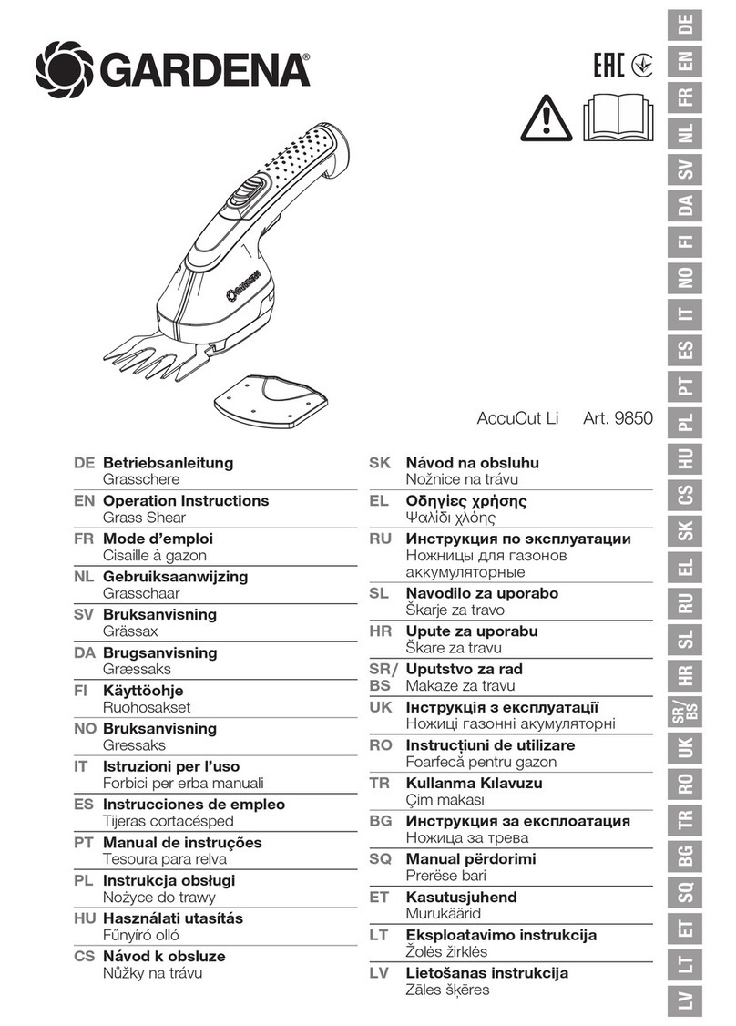 Gardena AccuCut Li 9850 User manual