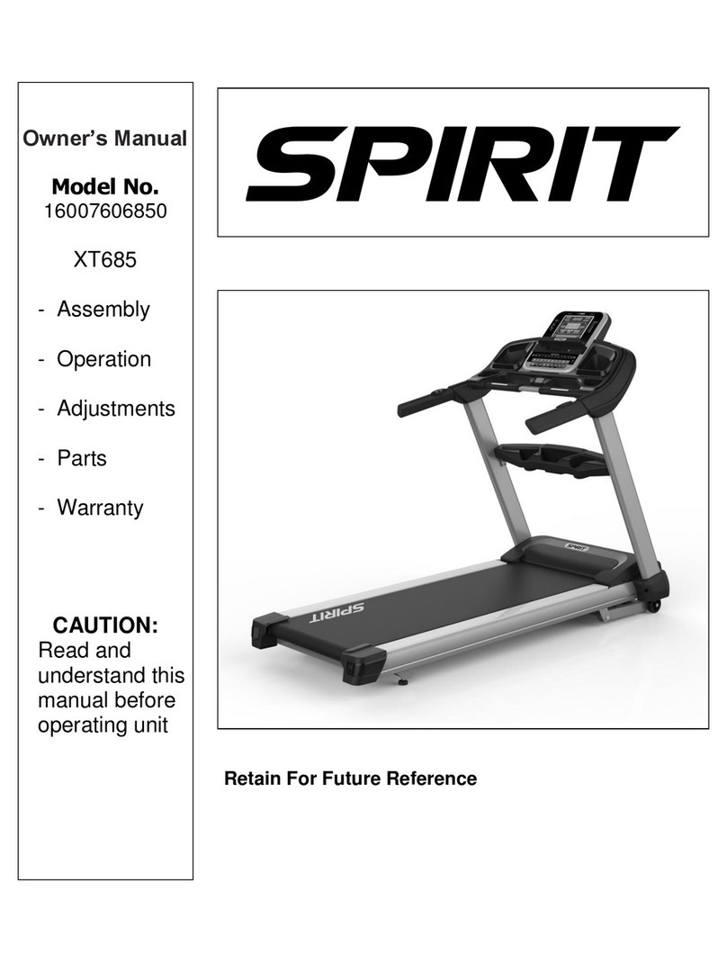 Dyaco Canada XT685 owner's manual