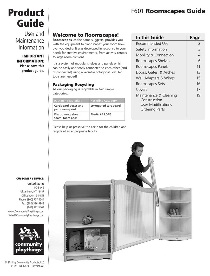 Community Playthings Roomscapes F601 User manual