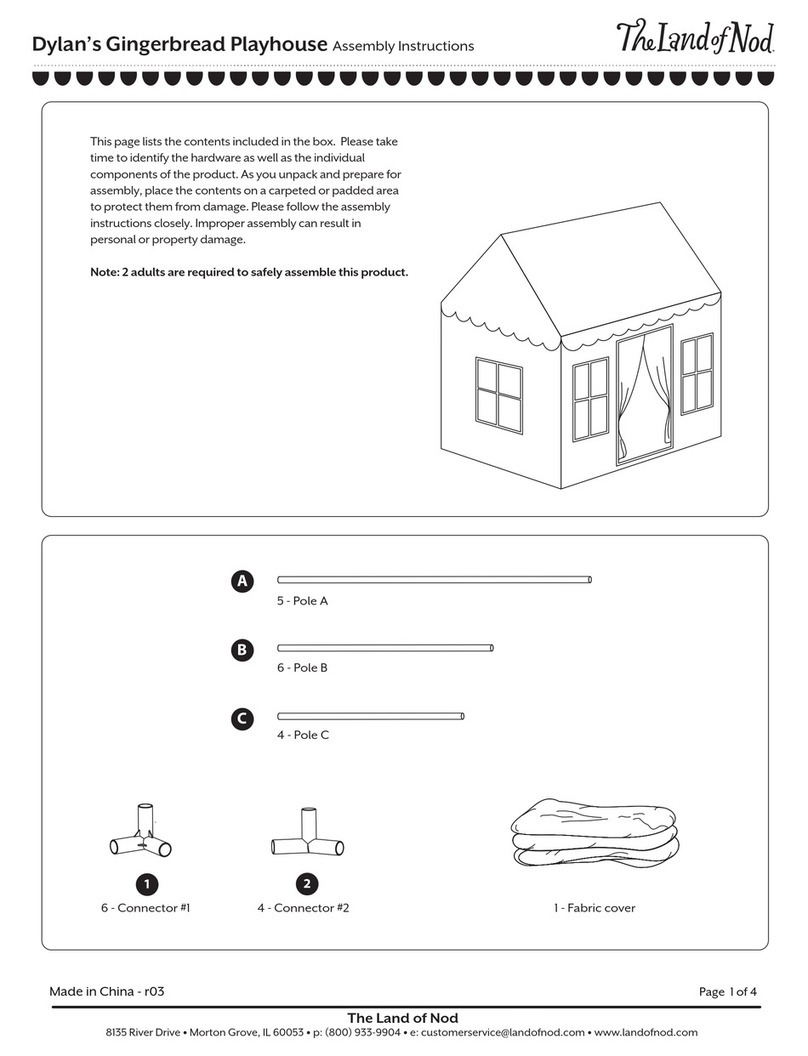 The Land of Nod Dylan's Gingerbread Playhouse User manual The Land of Nod Dylan's Gingerbread Playhouse User manual