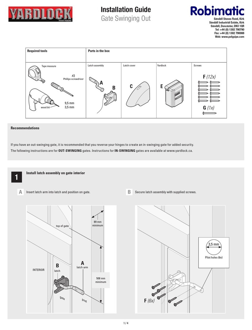 Robimatic YARDLOCK installation guide