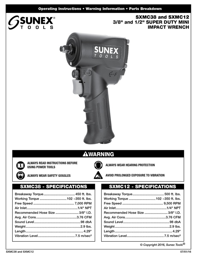 Sunex Tools SXMC12 operating instructions