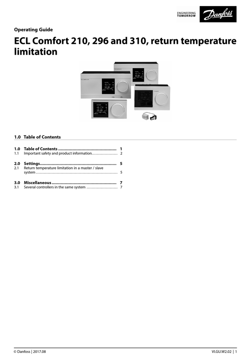 Danfoss ECL Comfort 210 User manual