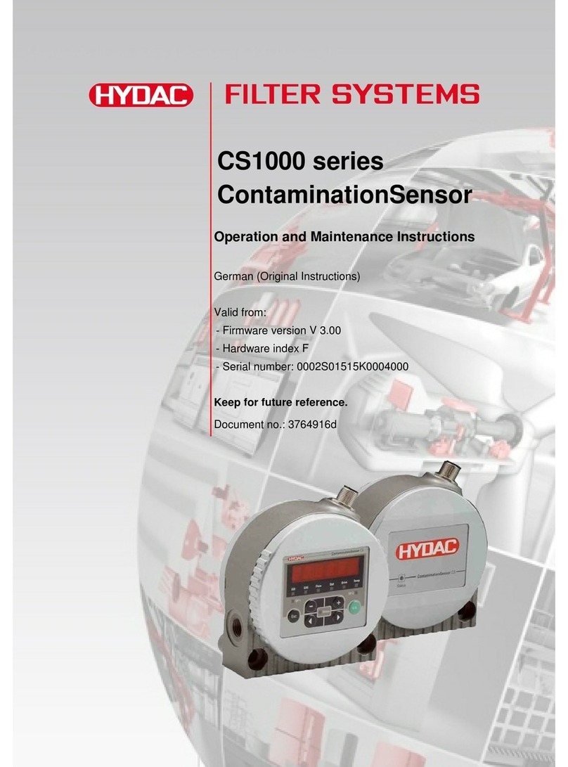 Hydac CS 1000 Series Operation and maintenance instructions
