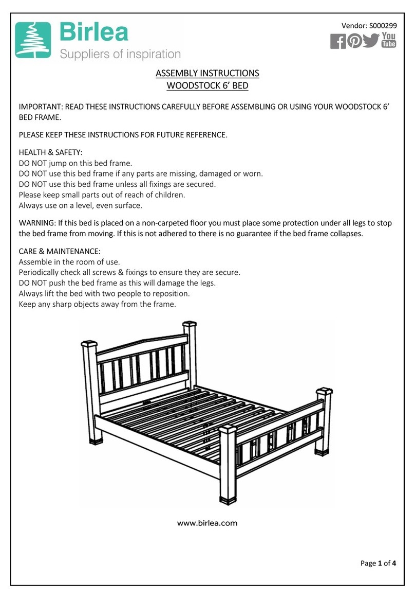 Birlea WOOB6GRY User manual Birlea WOOB6GRY User manual