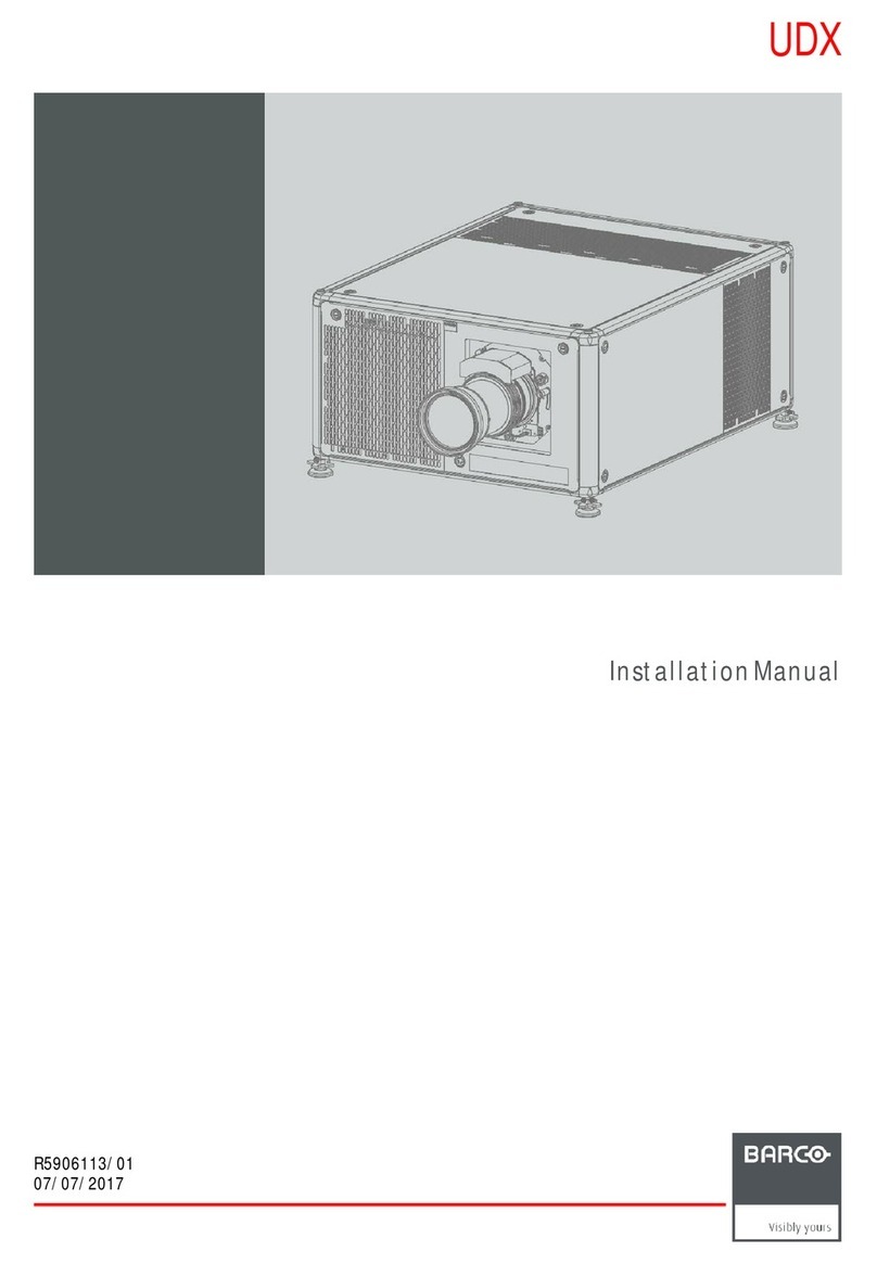 Barco UDX 4K22 User manual
