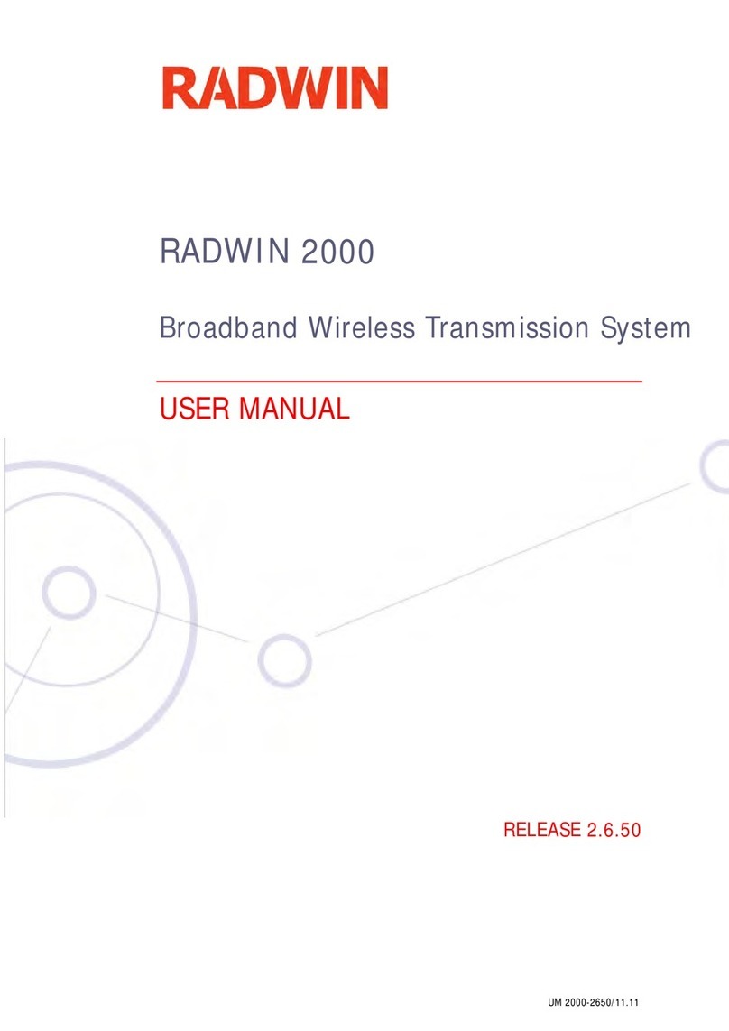 Radwin 2000 User manual