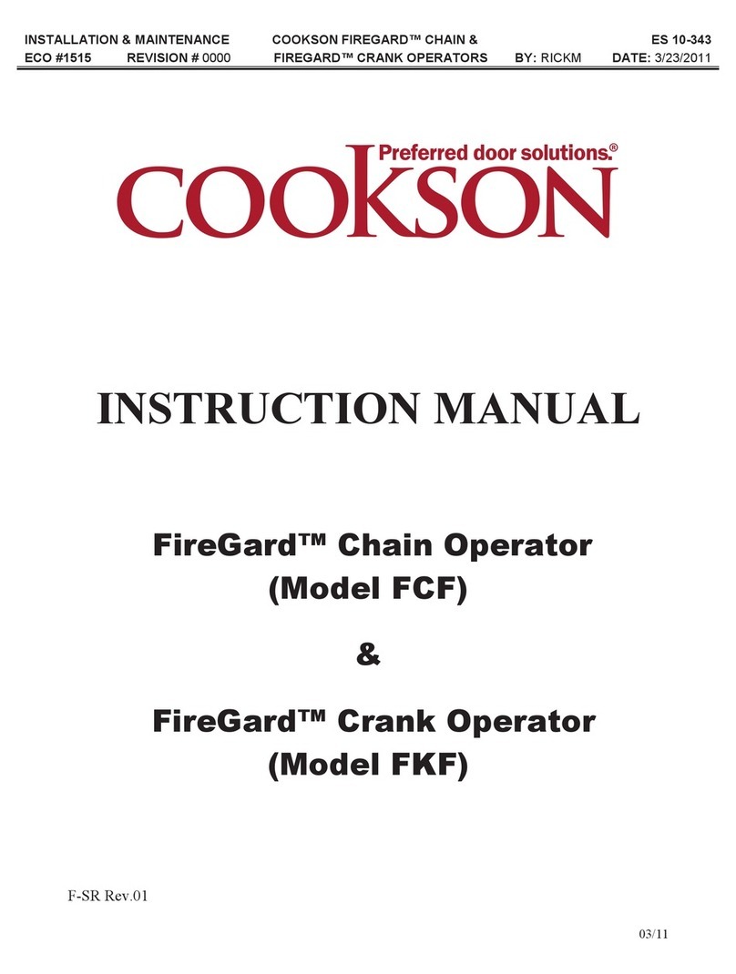 Cookson FCF User manual