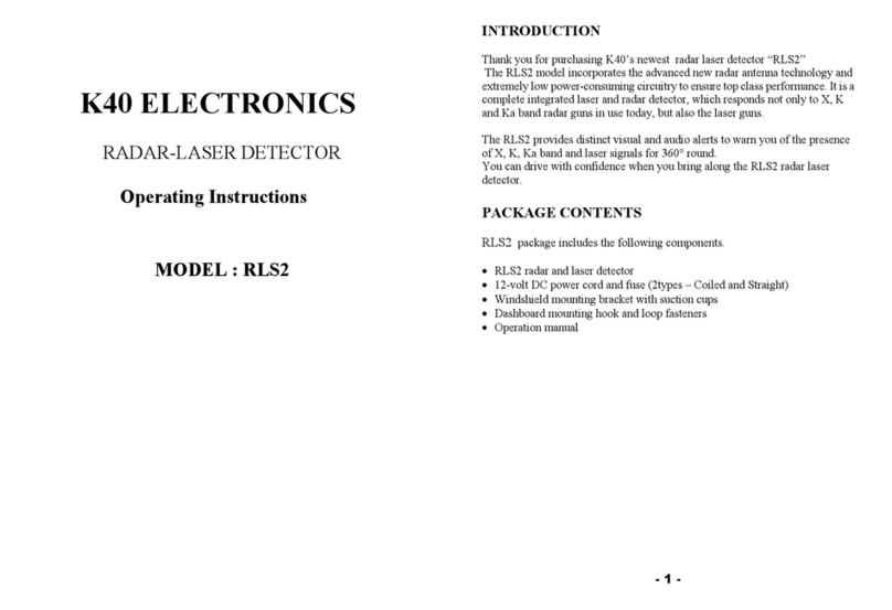K40 ELECTRONICS RLS2 operating instructions