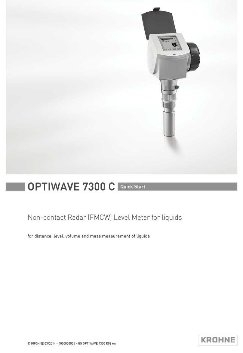 KROHNE OPTIWAVE 7300 C quick start guide