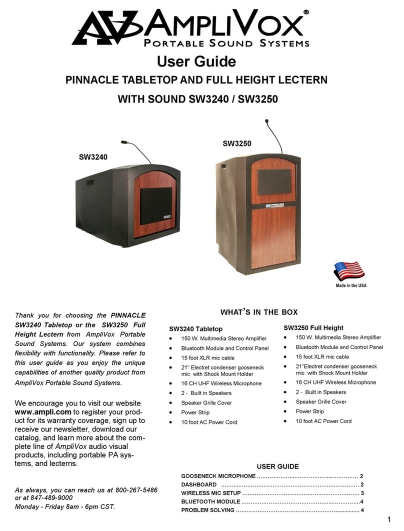 AmpliVox SW3240 User manual