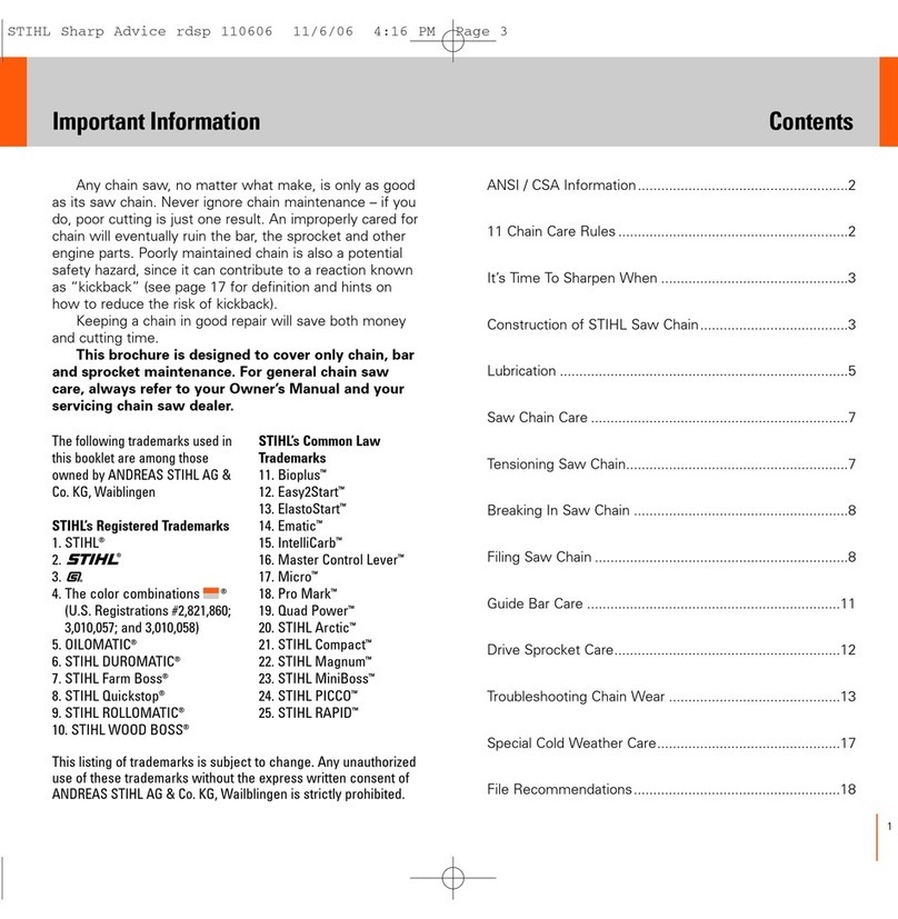 Stihl OILOMATIC saw chain User manual