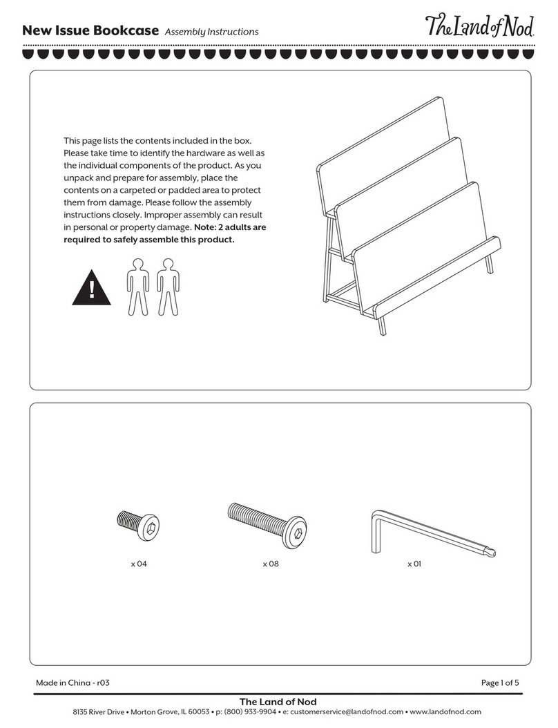 The Land of Nod New Issue Bookcase User manual The Land of Nod New Issue Bookcase User manual