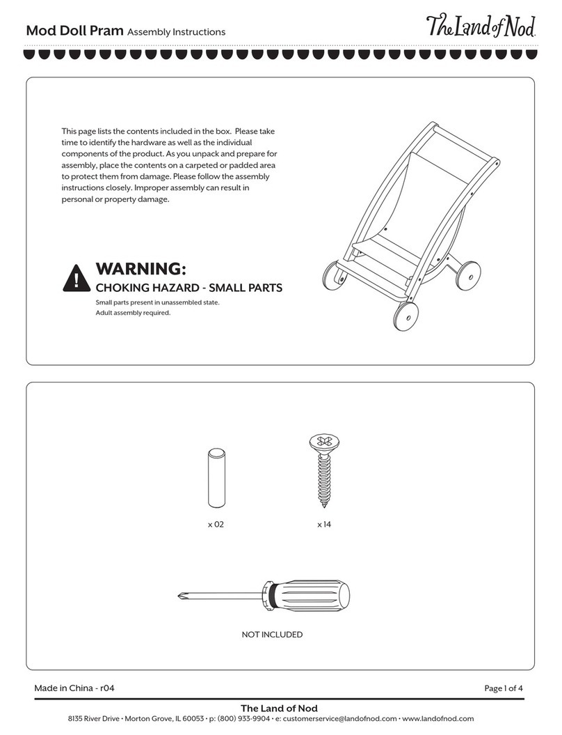 The Land of Nod Mod Doll Pram User manual The Land of Nod Mod Doll Pram User manual