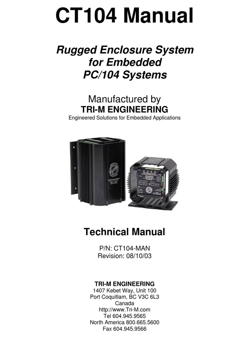 TRI-M ENGINEERING CT104 Technical manual TRI-M ENGINEERING CT104 Technical manual
