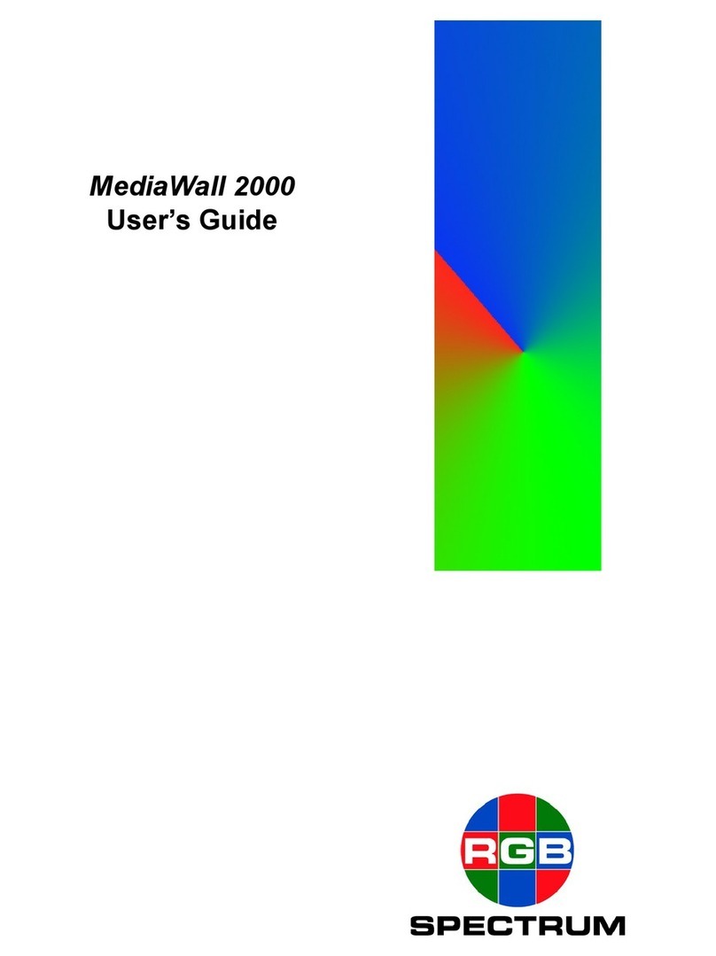 RGB Spectrum MediaWall 2000 user guide RGB Spectrum MediaWall 2000 user guide