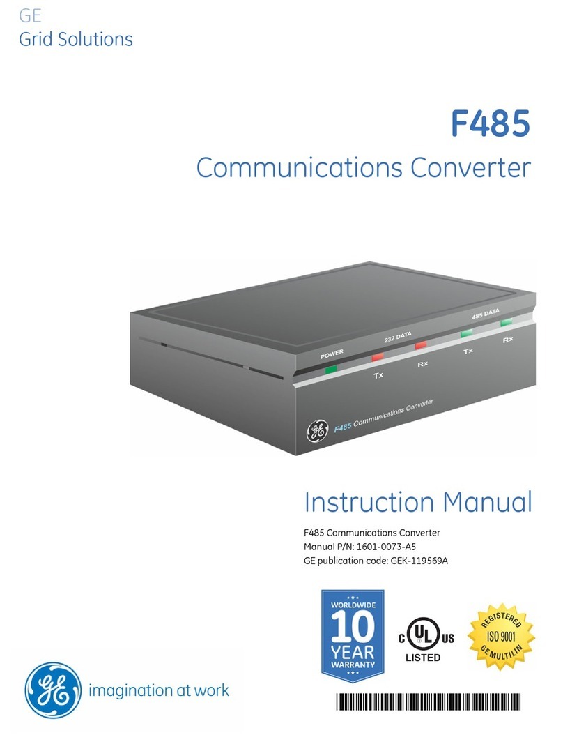 GE Multilin F485 User manual