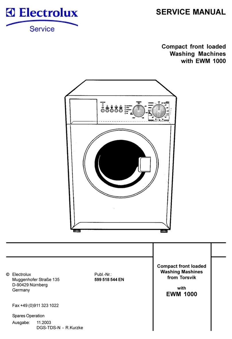 Electrolux WMD1050 Service manual