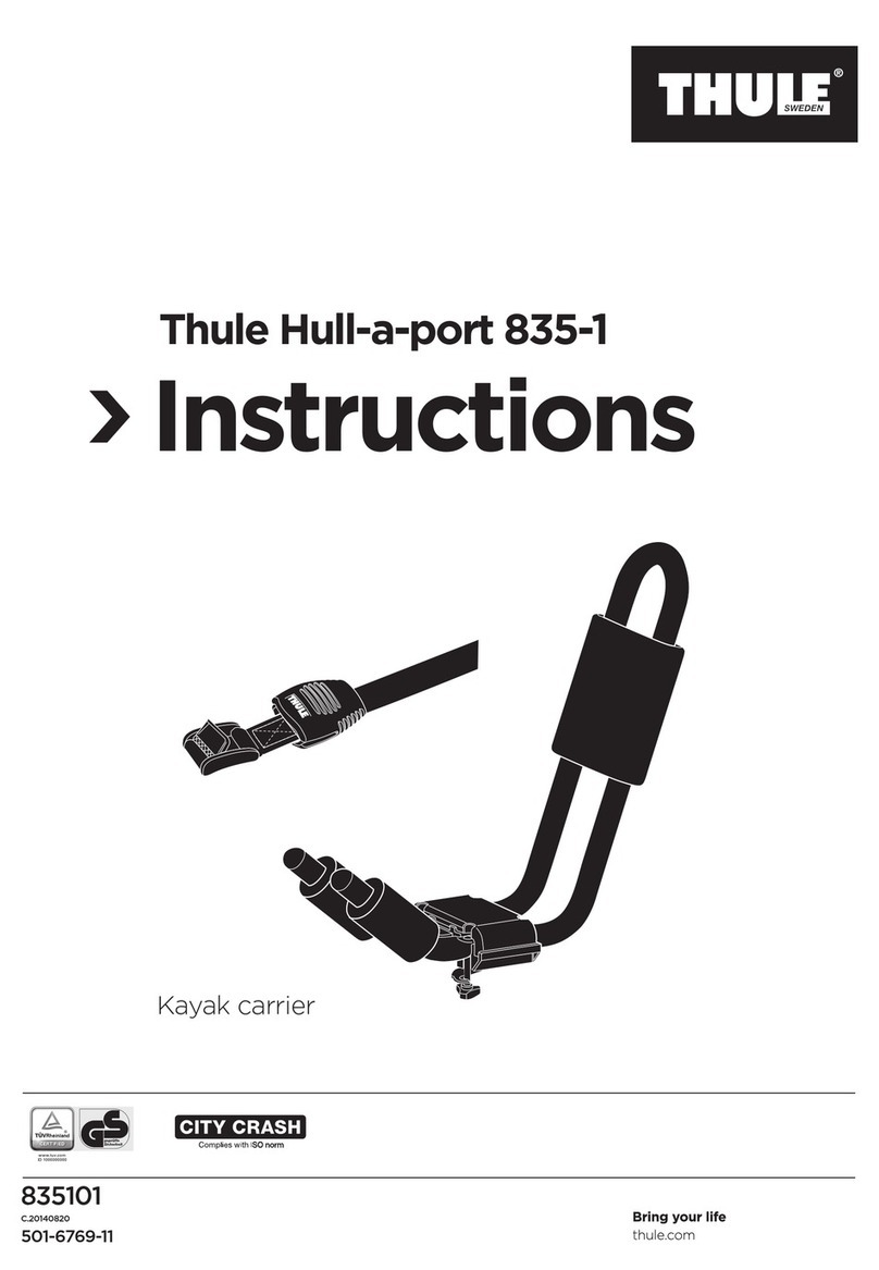 Thule Hull-a-port 835-1 User manual Thule Hull-a-port 835-1 User manual