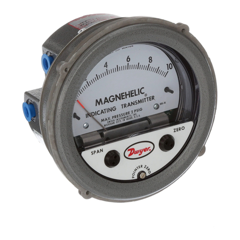 Dwyer Instruments 605 Installation and operating instructions