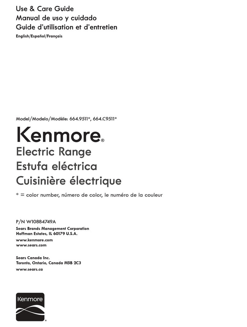 Kenmore 664.9511 series User manual