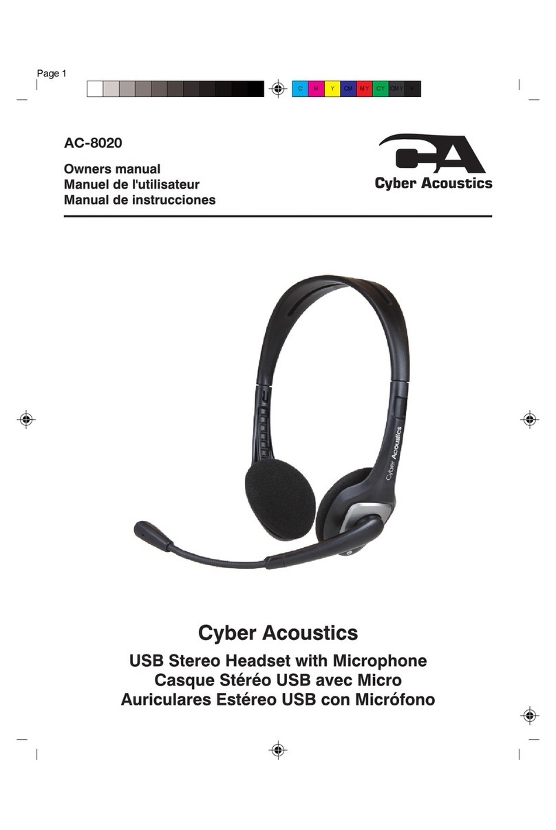 Cyber Acoustics AC-8020 owner's manual