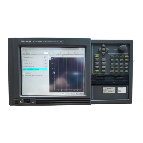 Tektronix RFA300A user manual