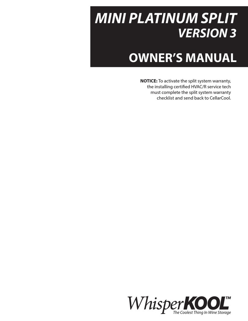 WHISPER KOOL MINI PLATINUM SPLIT VERSION 3 owner's manual
