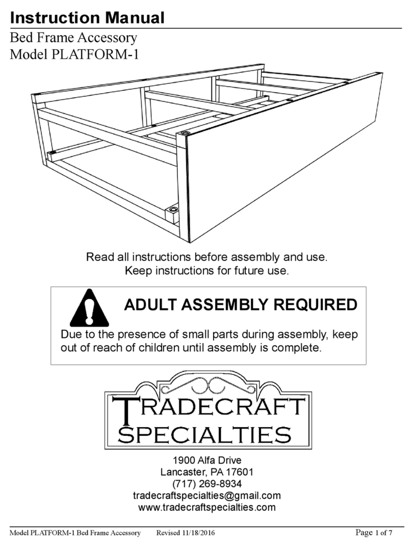Tradecraft Specialties PLATFORM-1 instruction manual