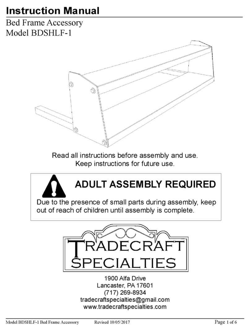 Tradecraft Specialties BDSHLF-1 instruction manual Tradecraft Specialties BDSHLF-1 instruction manual