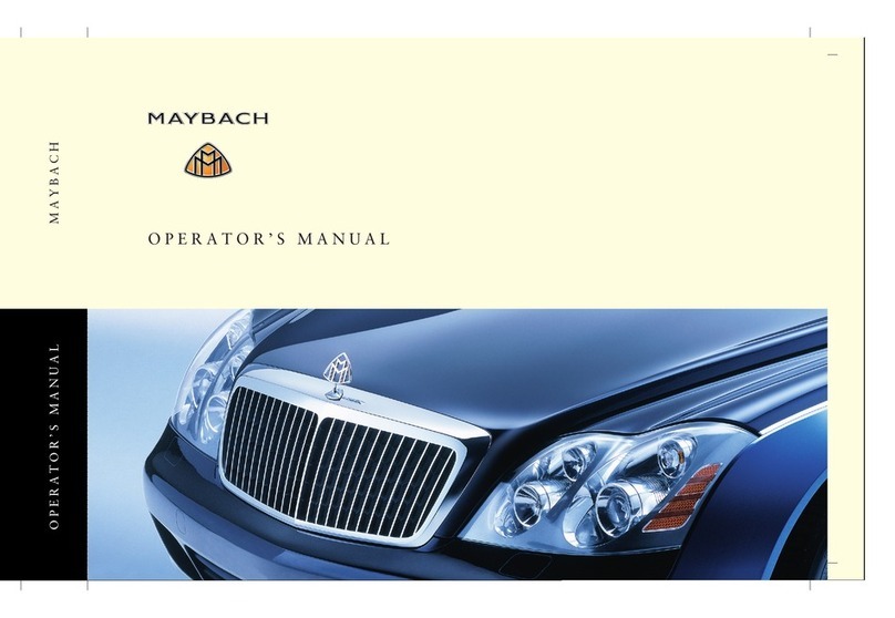 MAYBACH 57 Operator's manual