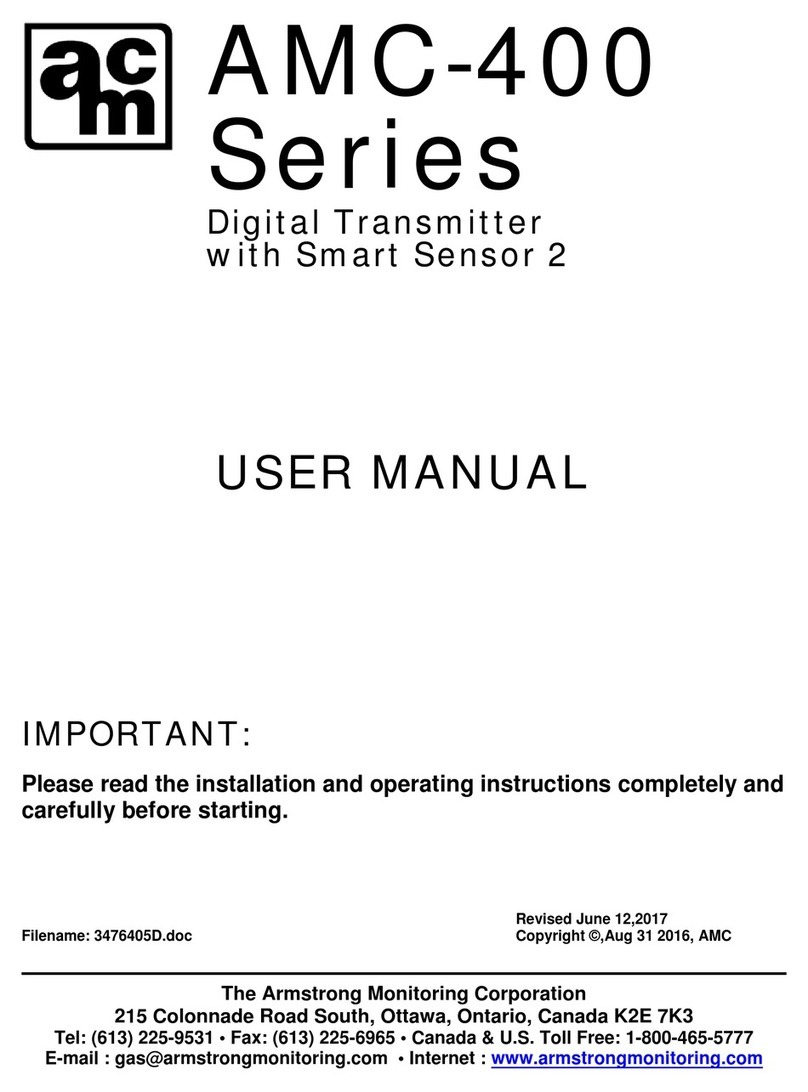 The Armstrong Monitoring Corporation AMC-400 Series user manual The Armstrong Monitoring Corporation AMC-400 Series user manual
