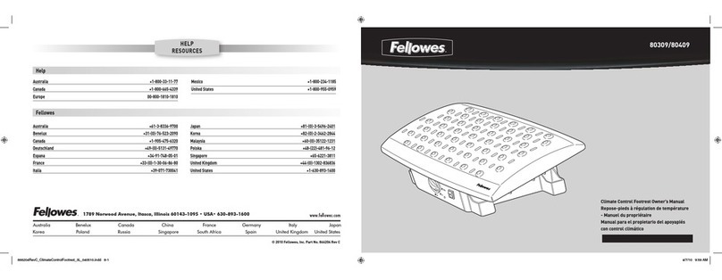 Fellowes 80309 owner's manual