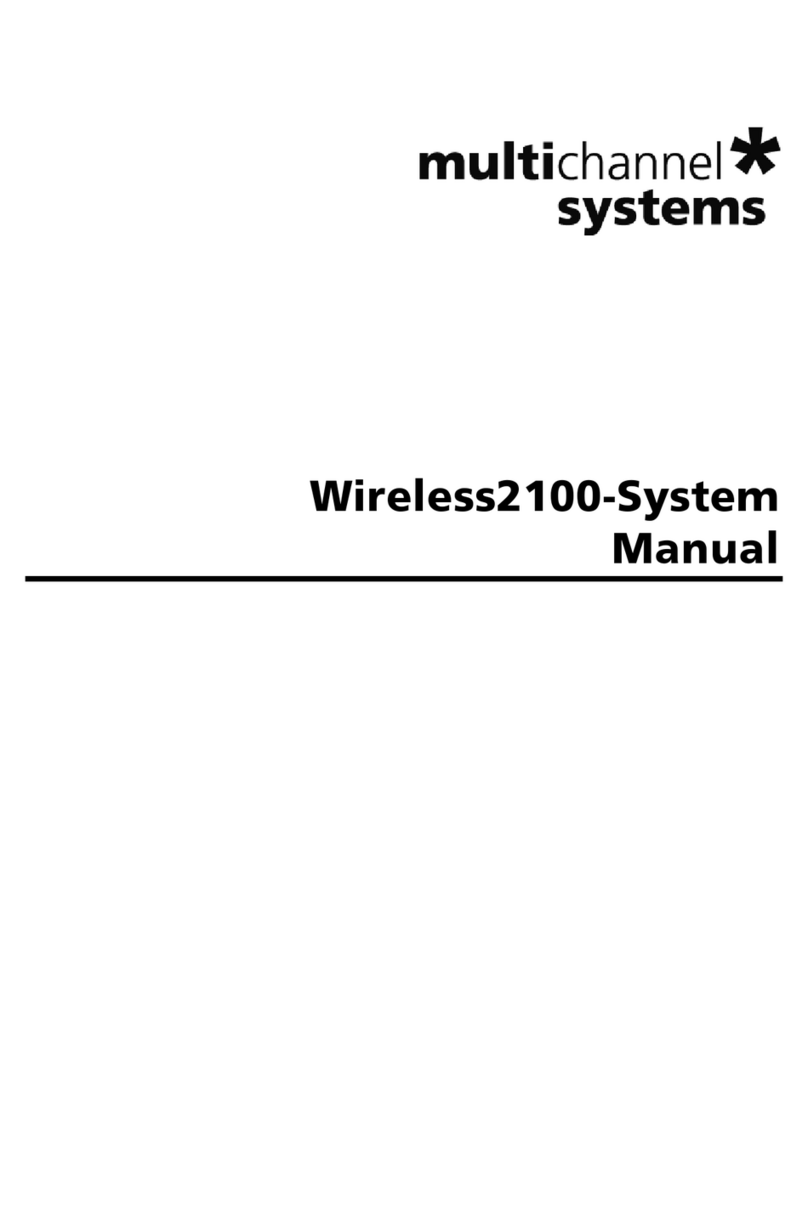 MultiChannel Wireless2100-System User manual