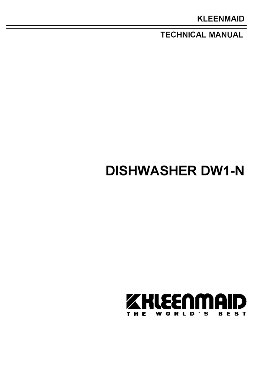 Kleenmaid DW1-N Technical manual