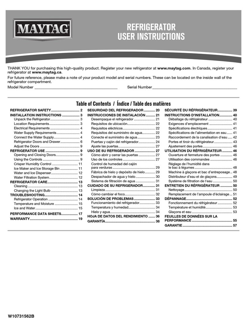 Maytag UKF8001AXX-750 User manual